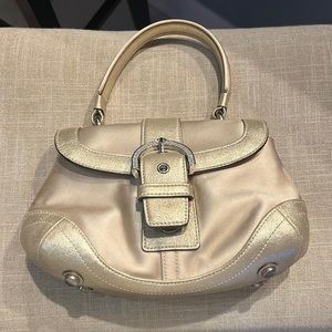 Authentic Coach Gold Purse